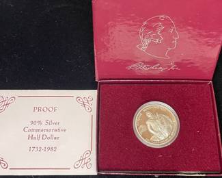 1982 George Washington Commemorative silver half dollar