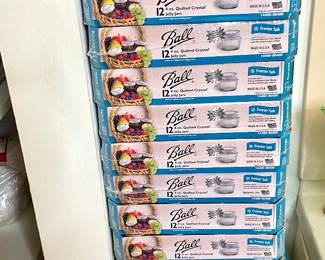 Cases of Ball jelly jars