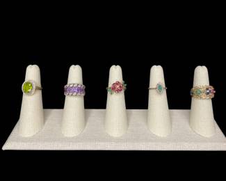 18k, 14k, 10k gold with diamond rings
