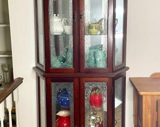 Vtg. curio cabinet