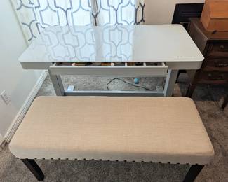 Electric desk and bench