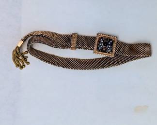 Victorian Mesh Slike Bracelet with Tassel