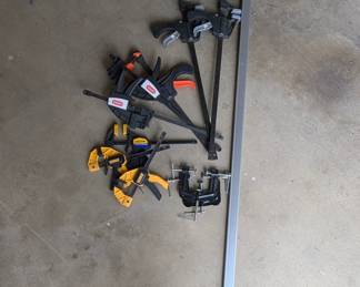 58" x 1, 23" x 2, 12" x 3, 11" x 1, 9" x 2, 3-way edging clamp x 2