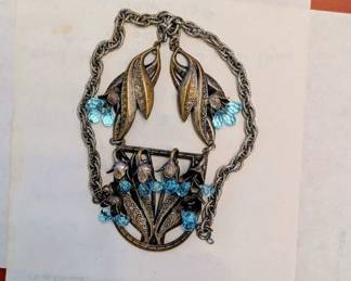 Art Deco statement necklace, possiblyLidz Bros NY