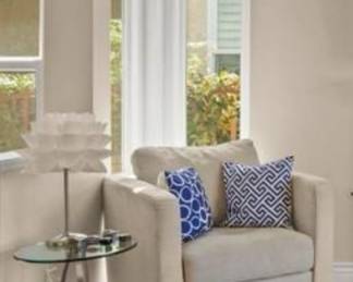 Accent chairs and tables