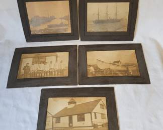 Antique Naval Cardboard Photos