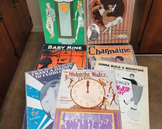 Early 1900's Sheet Music Lot A