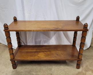Two-Tier Wooden Stand
