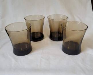 Mid-Century Smokey Gray Glasses