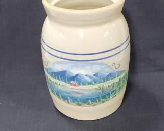 Hand-Painted Crock