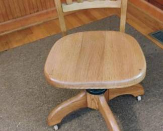 Oak Office Chair