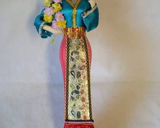 Vintage Asian Doll Decor