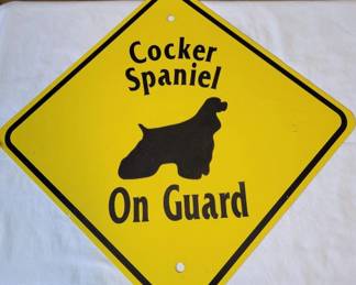 Cocker Spaniel Sign