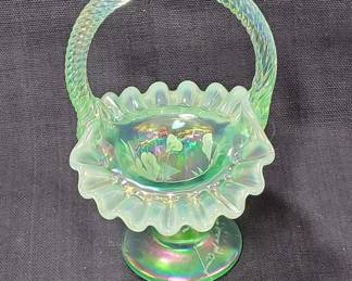 Fenton Art Glass Basket