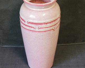 Tall Pink Pottery Vase