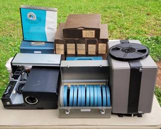 Vintage Projectors, Reel and Slides