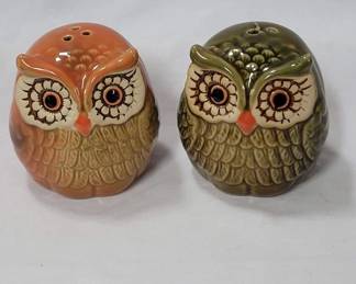 Owl Salt and Pepper Shakers
