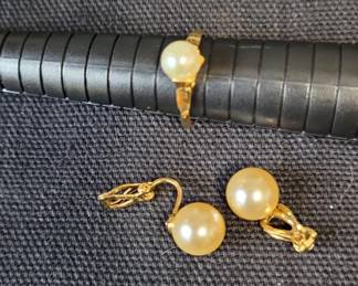 Napier Ring and Earring Set