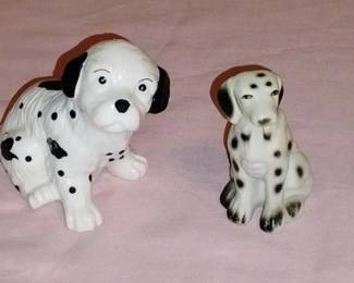 Ceramic Dalmation Dog Figurines