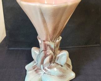 Vintage Glazed Pottery Vase