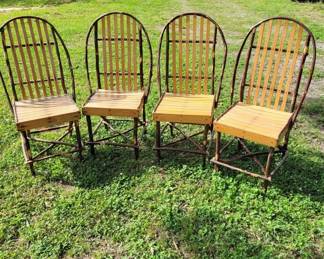 Four Country Hand-Made Chairs