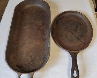 Two Cast Iron Pans