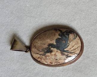 Polished Stone Necklace Pendant