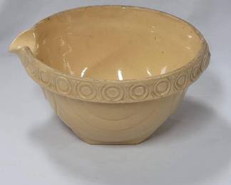 Antique Pottery Mixing Bowl