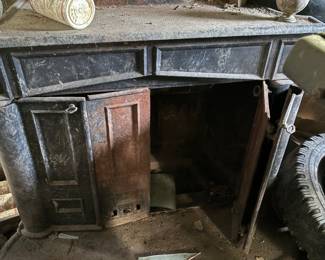 Cast iron wood burning stove $35