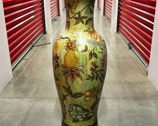 Large, decorate home decor floor vase