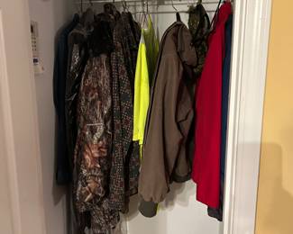 Hunting clothes by redhead
Frog togg , Columbia, and other name brands