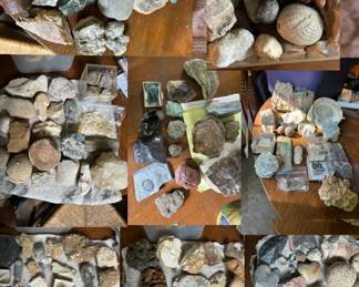 Minerals, and fossils