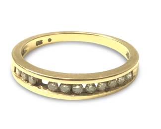 14KT Yellow Gold Diamond Wedding Band Ring