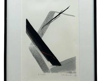 Signed Toko Shinoda “A Tune" Lithograph