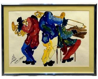 Signed “New Orleans" Mixed Media