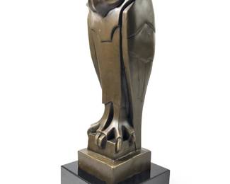Signed Salvador Dali Bronze Owl Sculpture