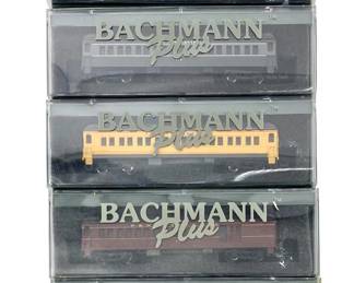 5pc Bachmann Plus N Scale Passenger Cars Lot