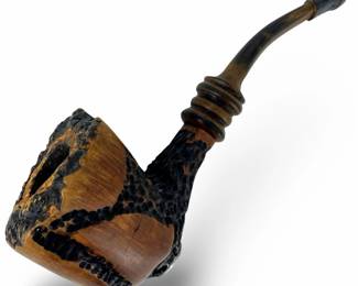 Vintage Freeform Carved Estate Pipe