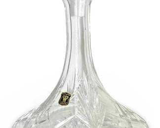 Golden Crown Lead Crystal Decanter