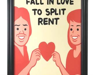 Joan Cornella Fall In Love To Split Rent Serigraph