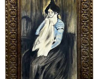 Attributed Pablo Picasso “Lola" Oil on Canvas