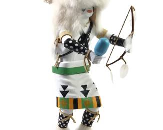 Jemez White Buffalo Kachina Doll by Arnold Jones