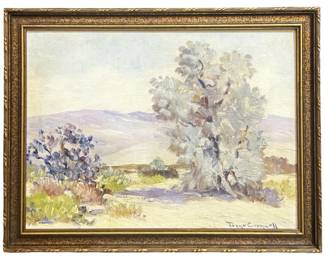 Signed Joane Cromwell Oil on Panel