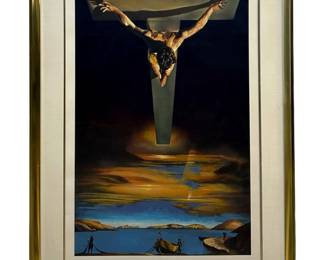 Signed Dali “Christ of St John of the Cross" Print