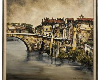 Signed Paul Richards Oil on Canvas