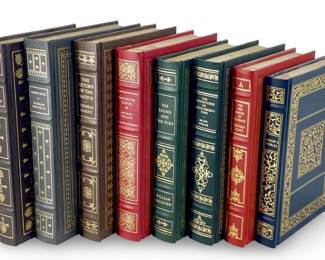 8pc Franklin Library Leather Bound Book Collection