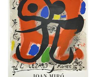1971 Joan Miró Galerie Berggruen Poster
