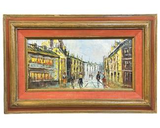 Signed European Impressionist Oil on Canvas