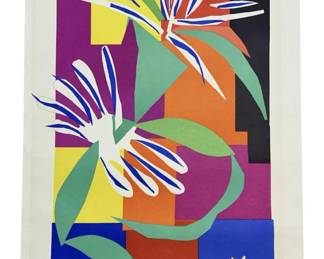 Henri Matisse Abstract Lithograph On Paper