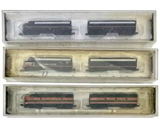 3pc Bachmann Spectrum N-Scale Train Cars